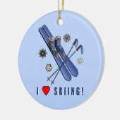 Ik hou van Skien! Keramisch Ornament (Links)