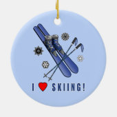 Ik hou van Skien! Keramisch Ornament (Achterkant)
