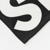 Ik hou van skiën skiërs wintersport fleece deken (Hoek)