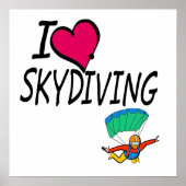 Ik hou van Skydiving Poster (Voorkant)