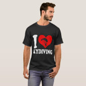 Ik hou van Skydiving Premium T-shirt (Voorkant volledig)