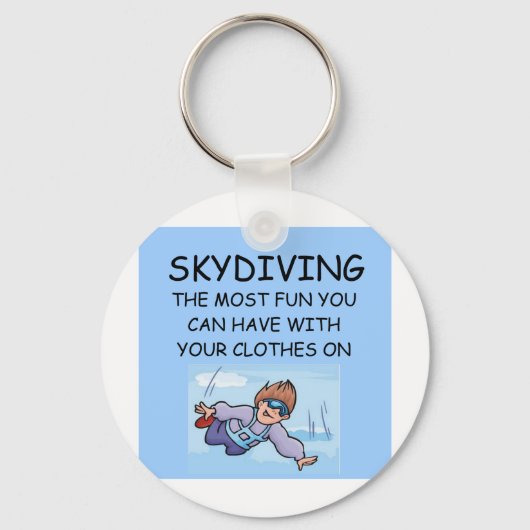 ik hou van skydiving sleutelhanger (Voorkant)