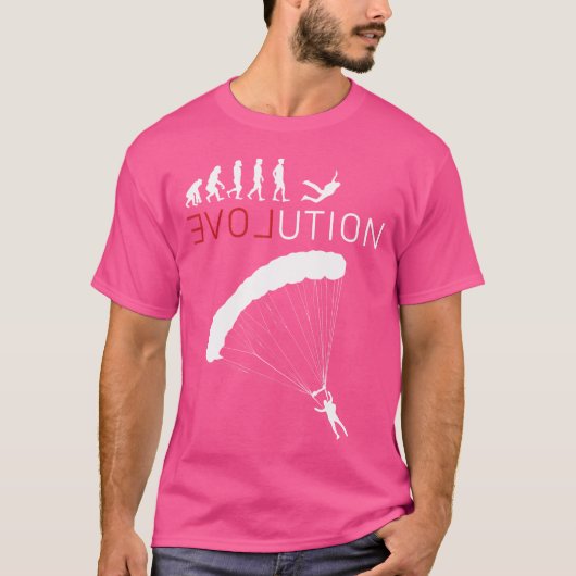 Ik hou van Skydiving T-shirt (Voorkant)