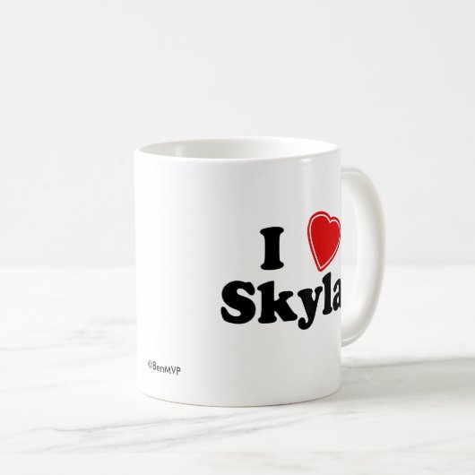 Ik hou van Skylar Koffiemok (Voorkant rechts)