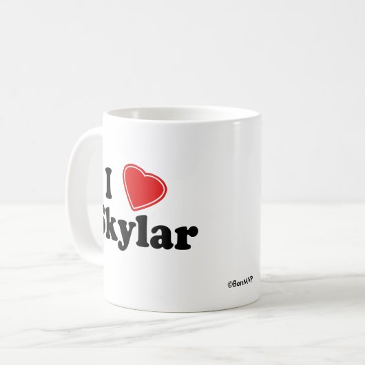Ik hou van Skylar Koffiemok (Voorkant links)
