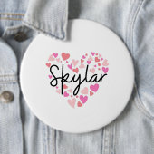 Ik hou van Skylar Ronde Button 6,0 Cm (In situ)