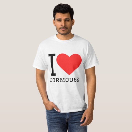 Ik hou van slaapmuis t-shirt (Voorkant volledig)