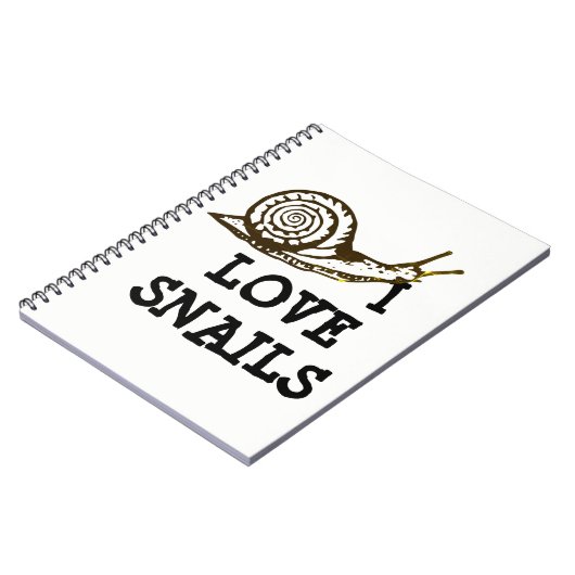 Ik hou van slakken notitieboek (Linkerzijde)
