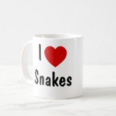 Ik hou van slangen koffiemok (Voorkant links)