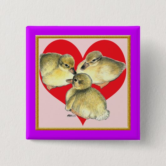 Ik hou van slangen! vierkante button 5,1 cm (Voorkant)