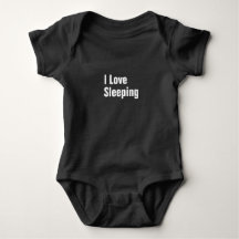 Ik hou van slapen Funny Baby Jersey Bodysuit