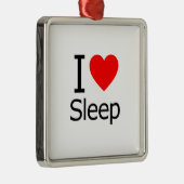 Ik hou van slapen metalen ornament (Rechts)