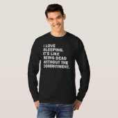 Ik hou van slapen t-shirt (Voorkant volledig)