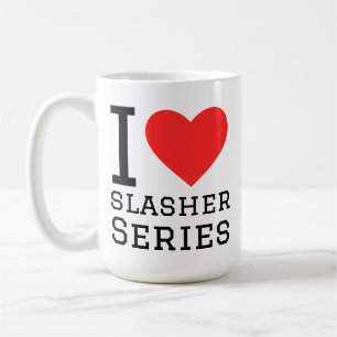 Ik hou van slasher-series koffiemok