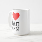 Ik hou van slechte mannen koffiemok (Voorkant links)