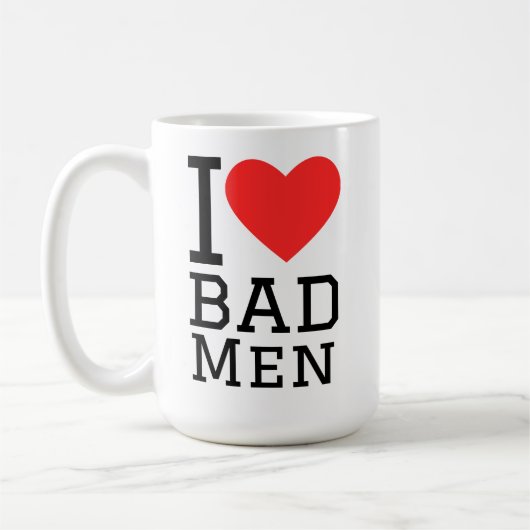 Ik hou van slechte mannen koffiemok (Links)