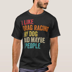 Ik hou van Slepen met mijn hond en misschien 3 men T-shirt