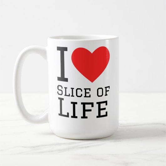 Ik hou van slice of life koffiemok (Links)