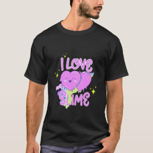 Ik hou van slijm - Meisjes Peuter Kleuter T-shirt