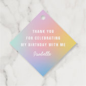 Ik hou van slijm regenboog klei blob bedankjes labels (Achterkant)