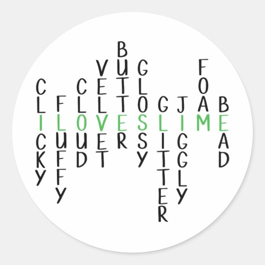 Ik hou van slijm stickers (Voorkant)