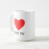 Ik hou van slimme tv koffiemok (Voorkant links)