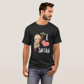 Ik hou van Slots Cute Sloth T-shirt (Voorkant volledig)