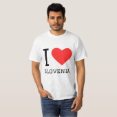 Ik hou van sloveniaplein sticker t-shirt (Voorkant volledig)