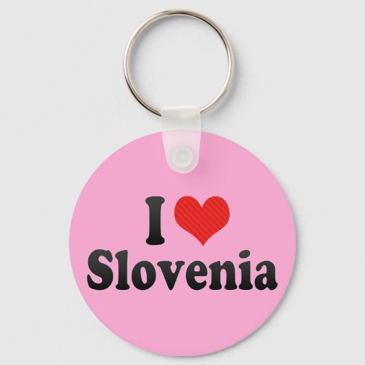 Ik hou van Slovenië Sleutelhanger (Voorkant)