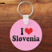 Ik hou van Slovenië Sleutelhanger (Voorkant)