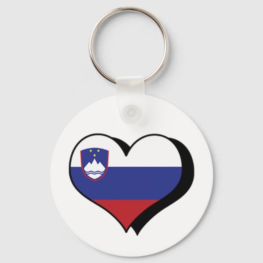 Ik hou van Slovenië Sleutelhanger (Voorkant)