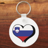 Ik hou van Slovenië Sleutelhanger (Voorkant)