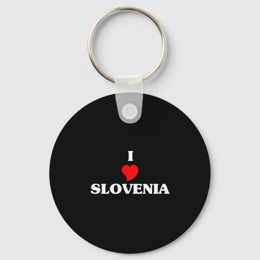 Ik hou van Slovenië Sleutelhanger (Voorkant)