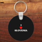 Ik hou van Slovenië Sleutelhanger (Voorkant)