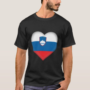Ik hou van Slovenië Sloveense vlag Hart Outfit T-shirt