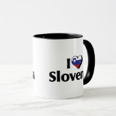 Ik hou van Slovenië Vlag Mok (Voorkant rechts)