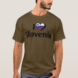 Ik hou van Slovenië Vlag Shirt