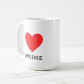 Ik hou van slowcore koffiemok (Voorkant links)