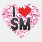 Ik hou van SM Hart Sticker (Voorkant)