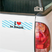 Ik hou van Smash Bumpersticker (Op Truck)