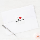 Ik hou van Smorgasbords Vierkante Sticker (Envelop)