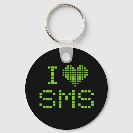 Ik HOU VAN SMS - sleutelhanger (Voorkant)