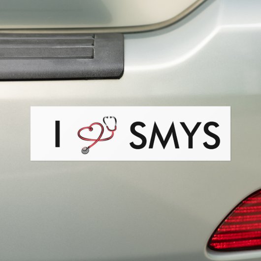 Ik hou van SMYS Bumpersticker.  Lori Chenard Insis Bumpersticker (Op auto)