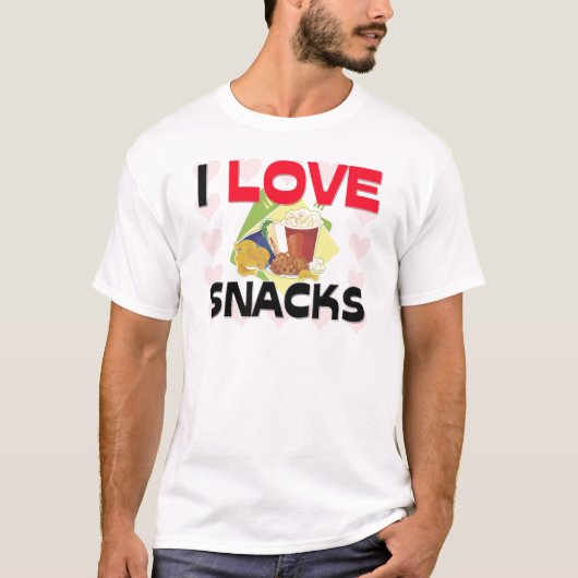 Ik hou van snacks t-shirt (Voorkant)