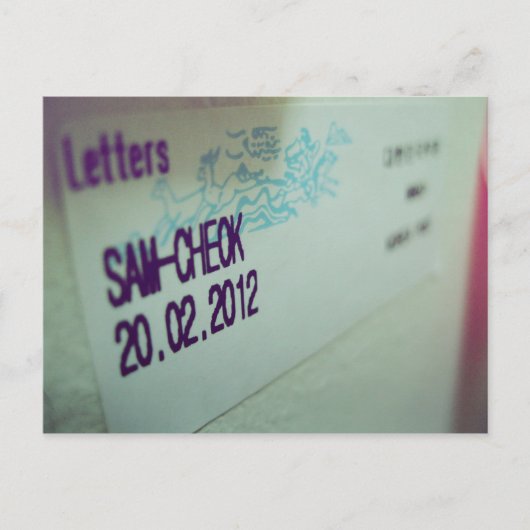 Ik hou van Snailmail - brief van Korea Briefkaart (Voorkant)