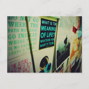 Ik hou van Snailmail - de betekenis van het leven Briefkaart