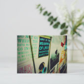 Ik hou van snailmail, de zin van het leven briefkaart (Staand voorkant)