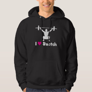 Ik hou van Snatch (gewichtheffen) Hoodie