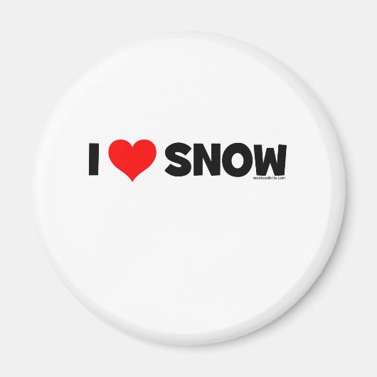 Ik hou van sneeuw magneet (Voorkant)