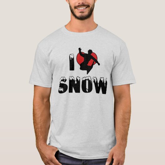 Ik Hou Van Sneeuw T-Shirt (Voorkant)